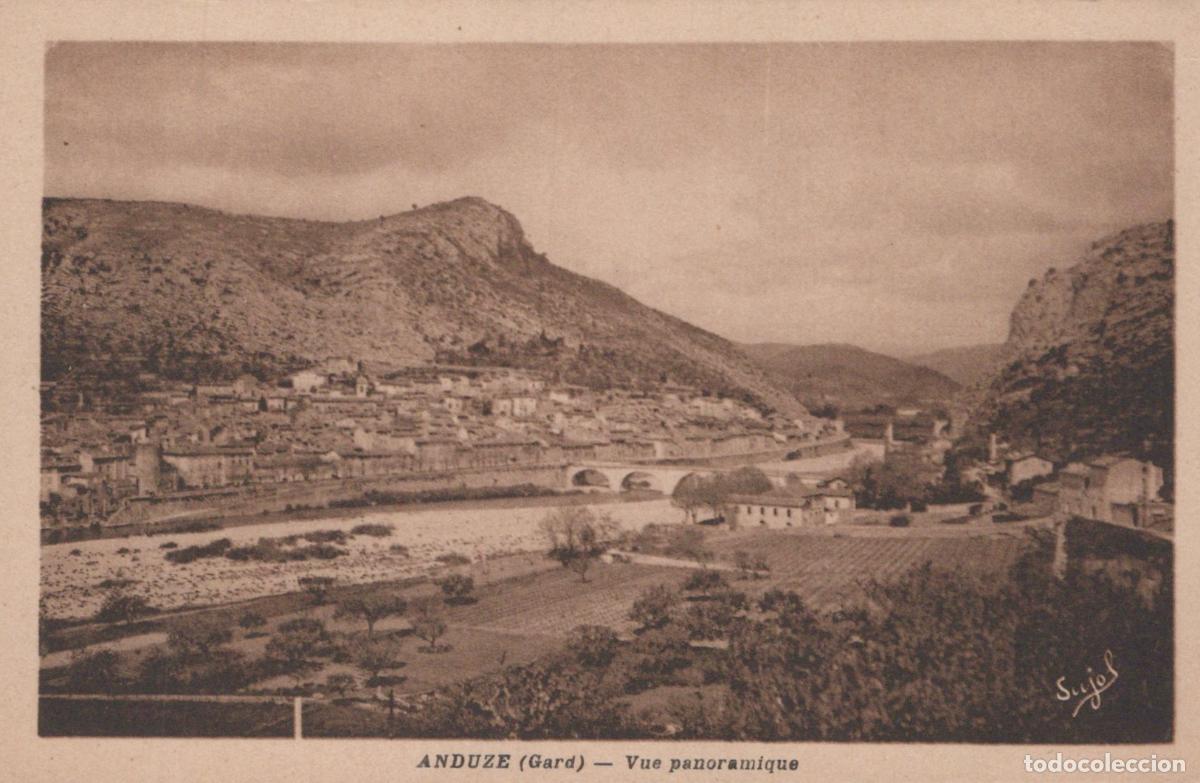 Postcards: France Anduze Panoramic View Of The Town Of In The Gard Unposted *YBC152