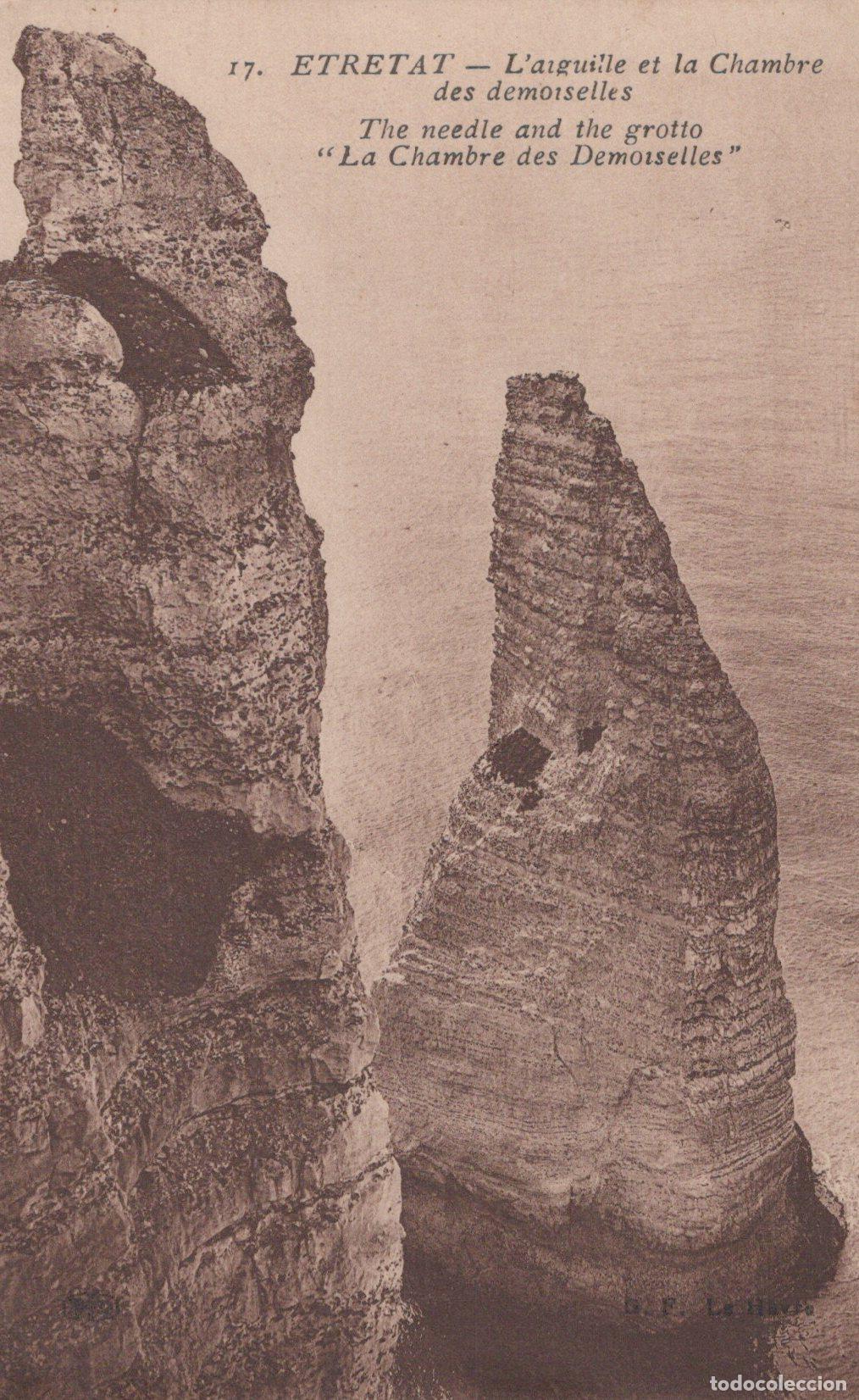 Postcards: France Etretat The Needle And The Grotto The Bedroom Of The Unposted *YBC967