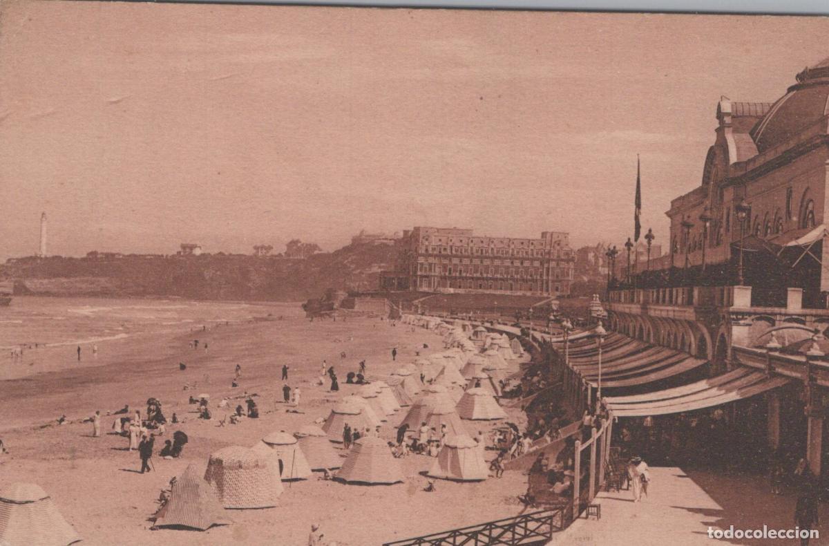 Postkarten: France Biarritz Beach And Casino Of Unposted *YBC621