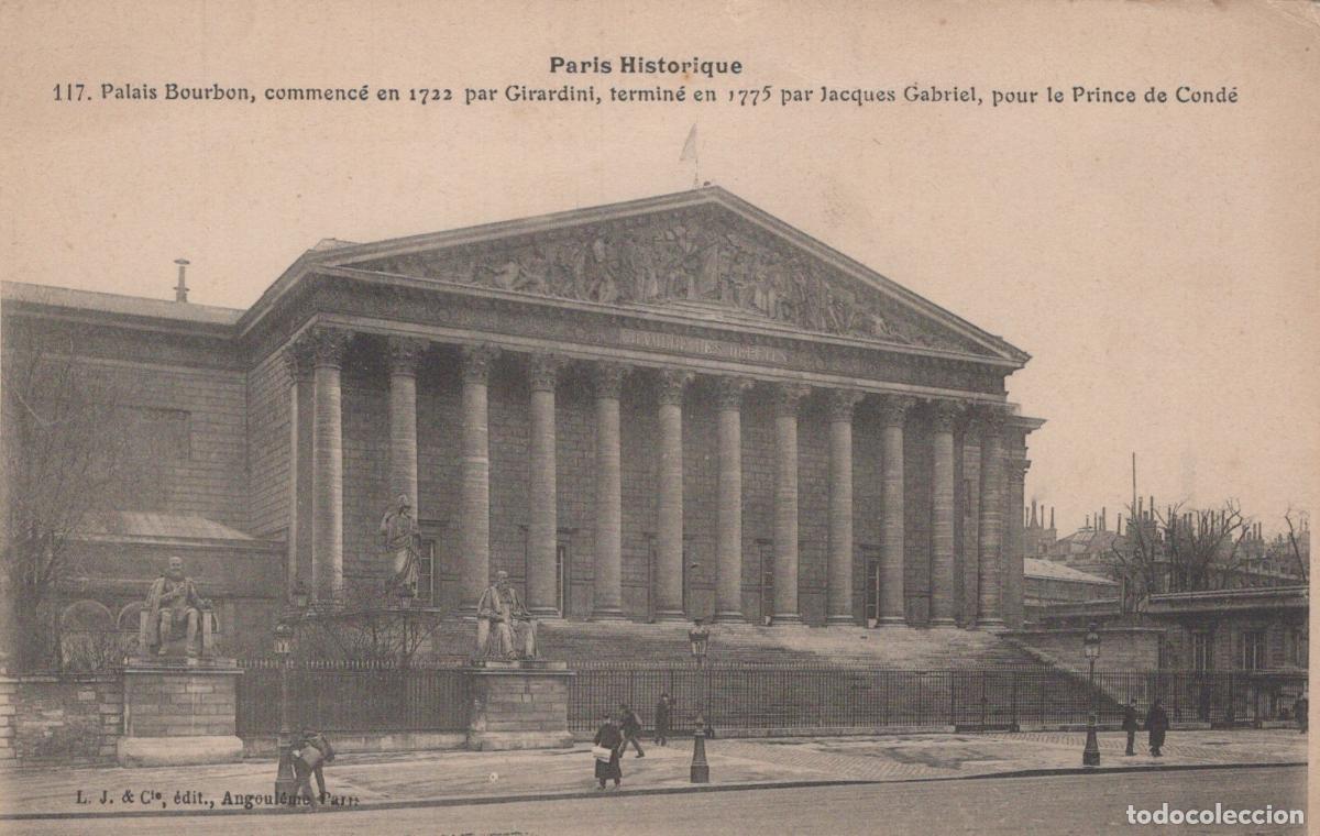 Postcards: France Arc De Triomphe Palais Bourbon Paris Historic Architecture *YBC154