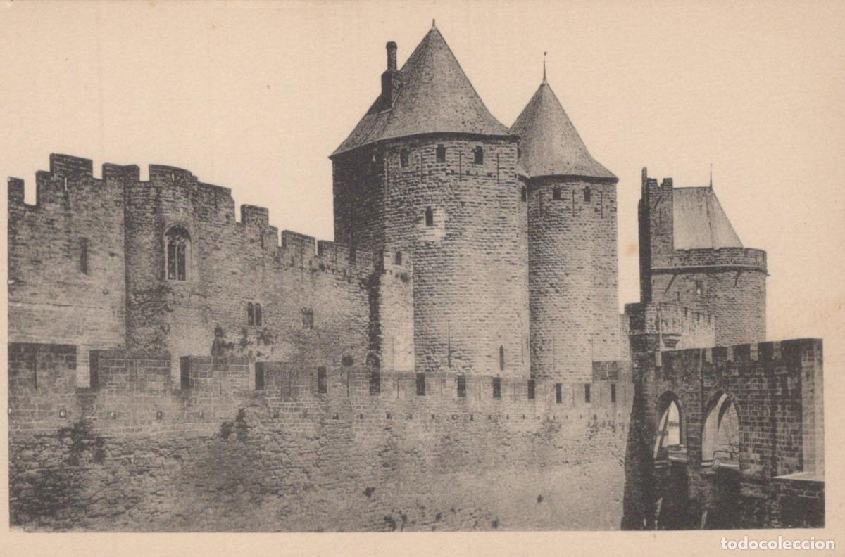 Postcards: France Carcassonne City Narbonnaise Gate Medieval Fortification Unposted *YBC330