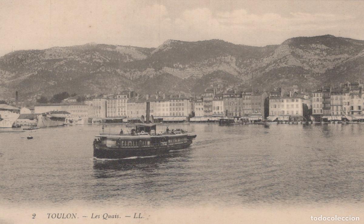 Postcards: France Toulon The Quays With Steamboat In The Harbor Unposted *YBC332