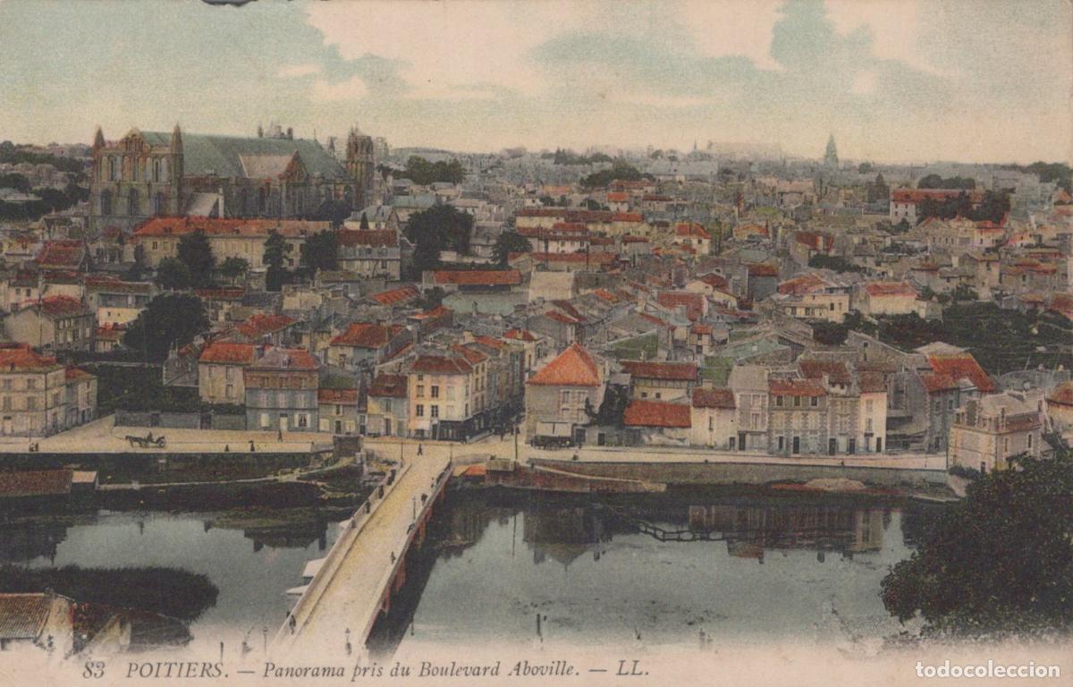 Postcards: France Poitiers Panorama From Boulevard Aboville *YBC623