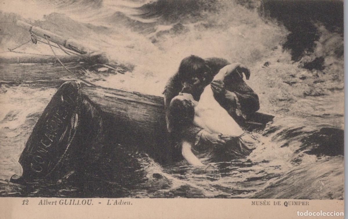 Postcards: France Quimper The Farewell By Albert Guillou Museum Of Unposted *YBC156