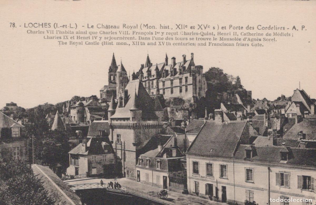 Postcards: France Loches Royal Castle And Cordeliers Gate In Unposted *YBC334