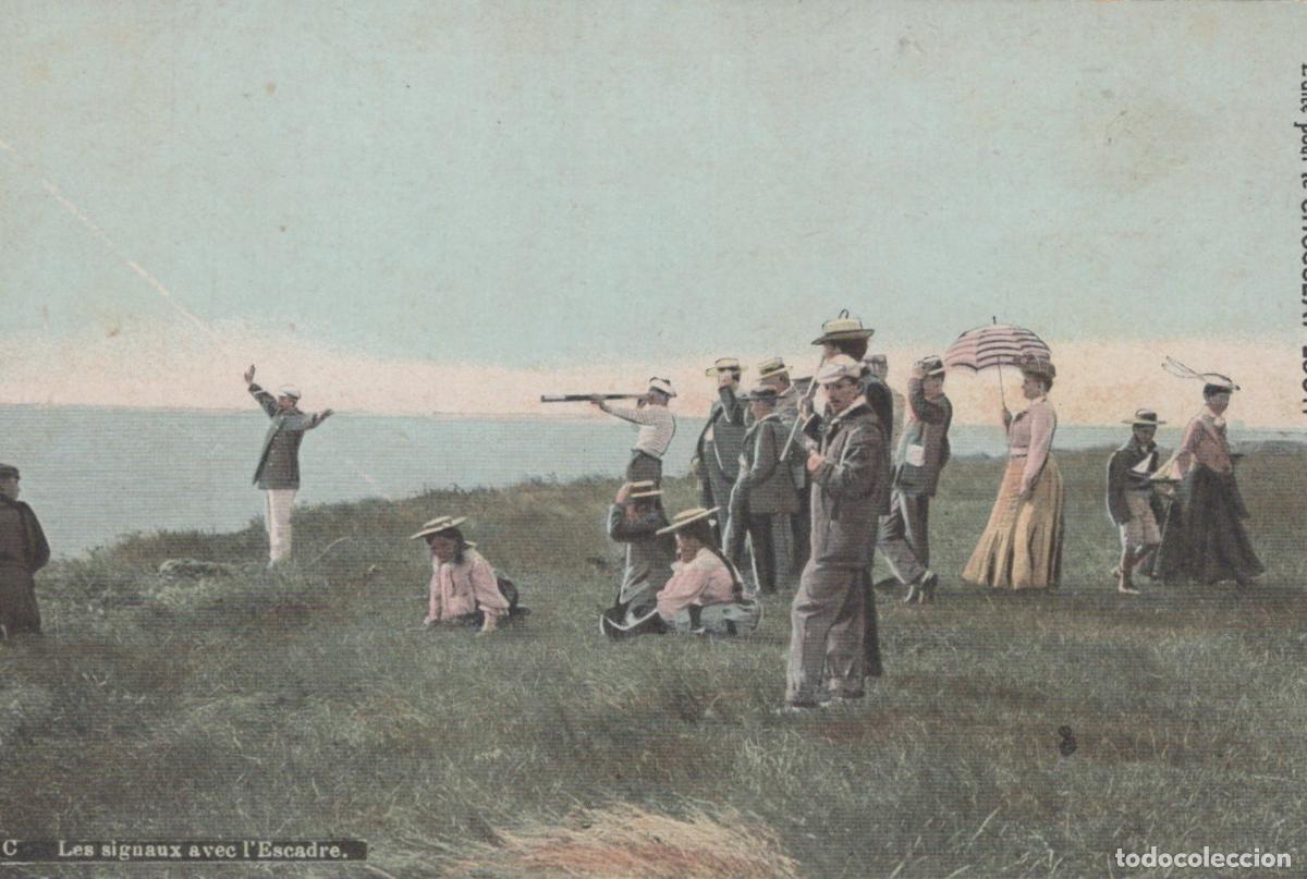 Cartes Postales: France Toulon People Signaling To A Naval Squadron From The Unposted *YBC348