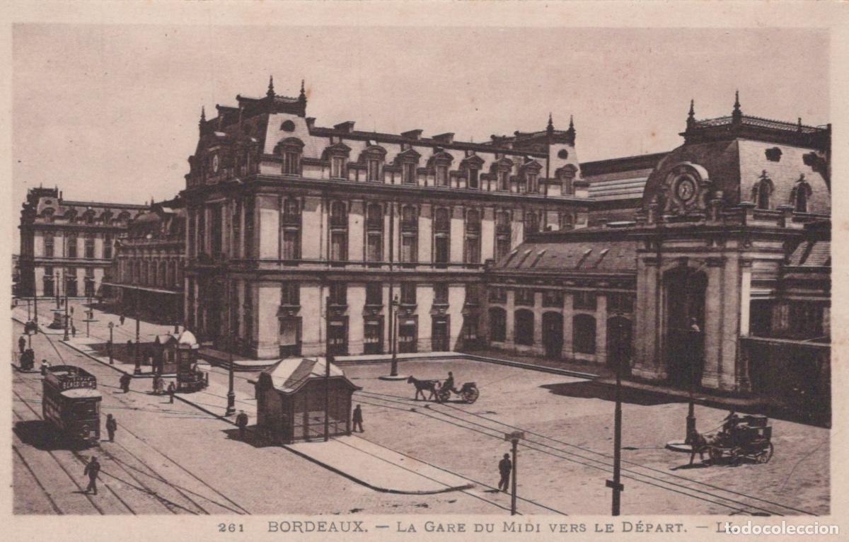 Cartes Postales: France Bordeaux Station Du Midi Railway Station Departure Side *YBC629