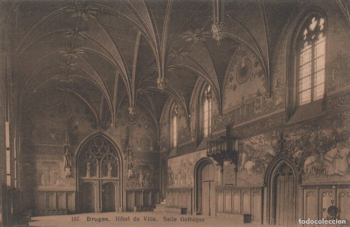 Cartes Postales: Belgium Alveringem Gothic Hall In The City Hall Of Bruges *YBC633