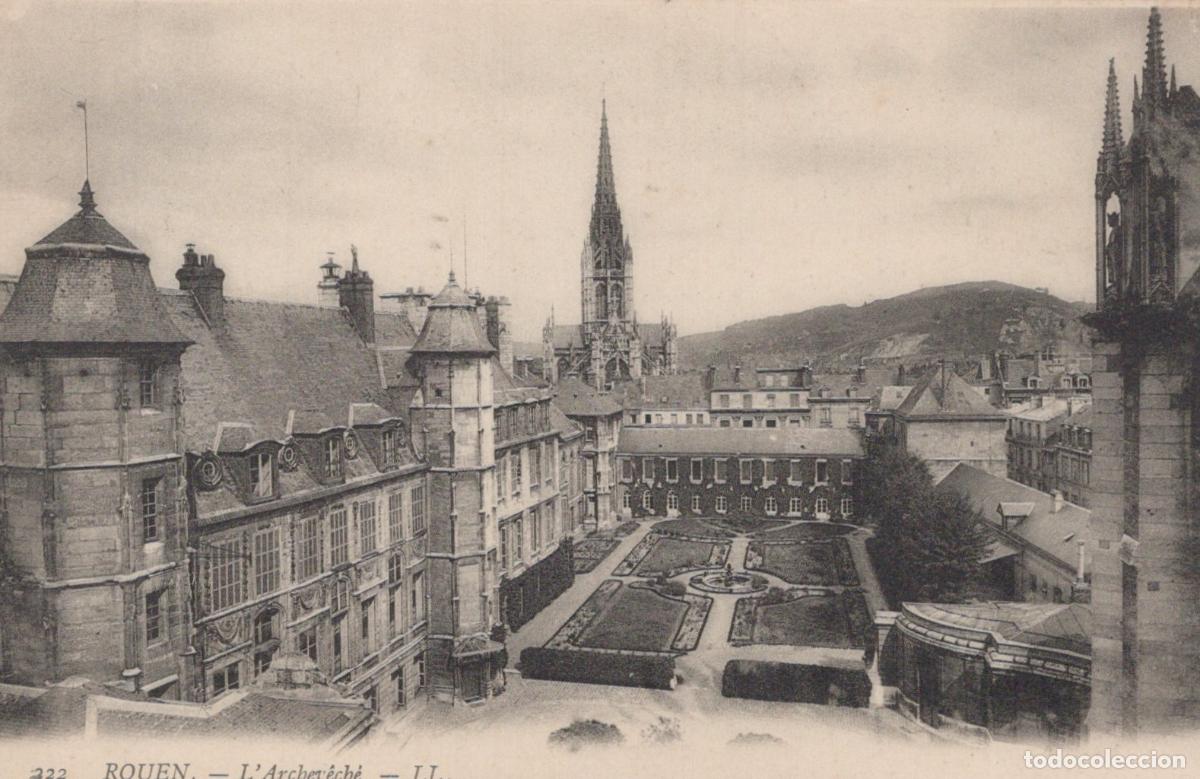 Cartes Postales: France Rouen The Archbishop S Palace And Cathedral Unposted *YBC413