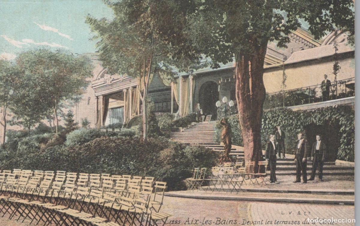 Cartes Postales: France Aix Les Bains Grand Cercle Casino Terraces And Gardens Unposted *YBC637