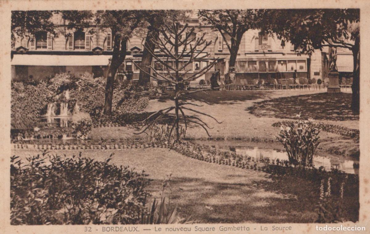 Cartes Postales: France Bordeaux The New Gambetta Square The Spring Unposted *YBC173