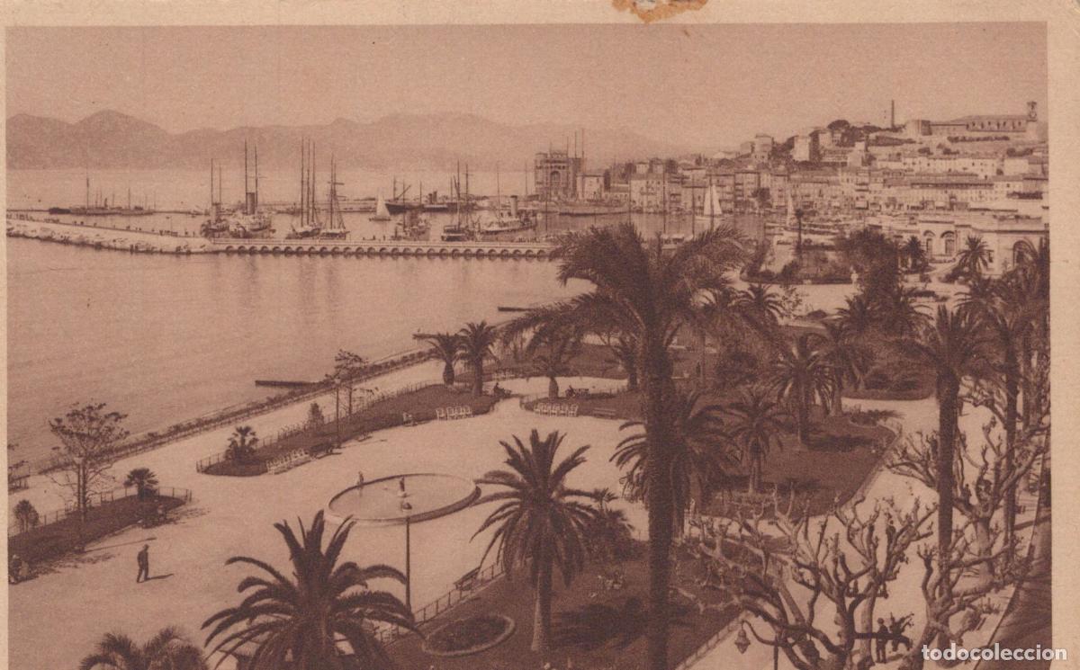 Postcards: France Cannes General View Of The Harbor And Promenade Unposted *YBC370