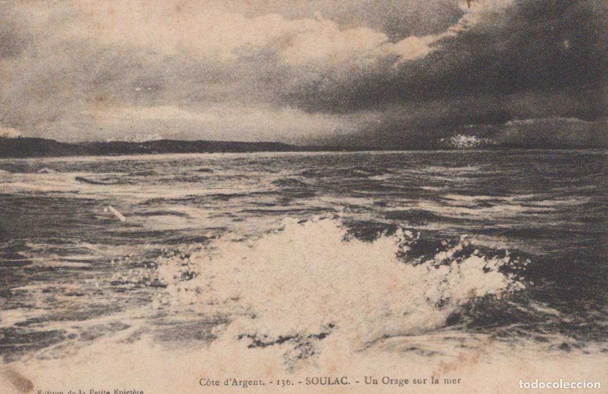 Cartes Postales: France Soulac Sur Mer Stormy Sea At Soulac Cote D Argent Unposted *YBC419