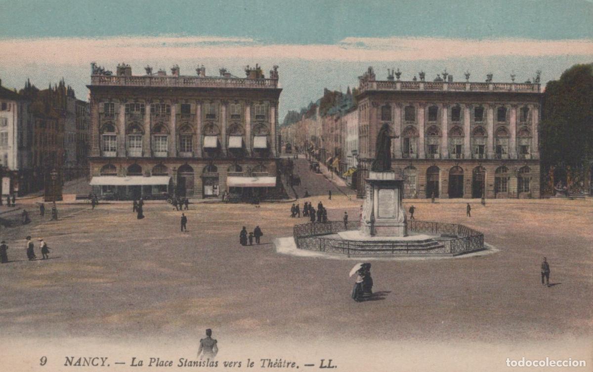 Postkarten: France Nancy Place Stanislas Towards The Theater In Unposted *YBC380