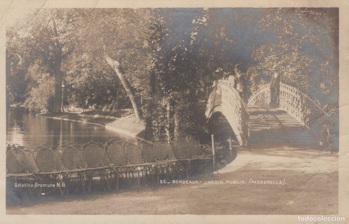 Postkarten: France Bordeaux Public Garden Footbridge Unposted *YBC425