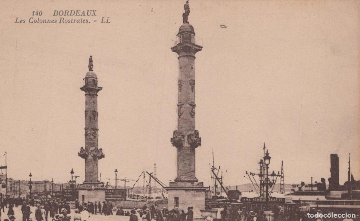 Postkarten: France Bordeaux The Rostral Columns At The Port Unposted *YBC386