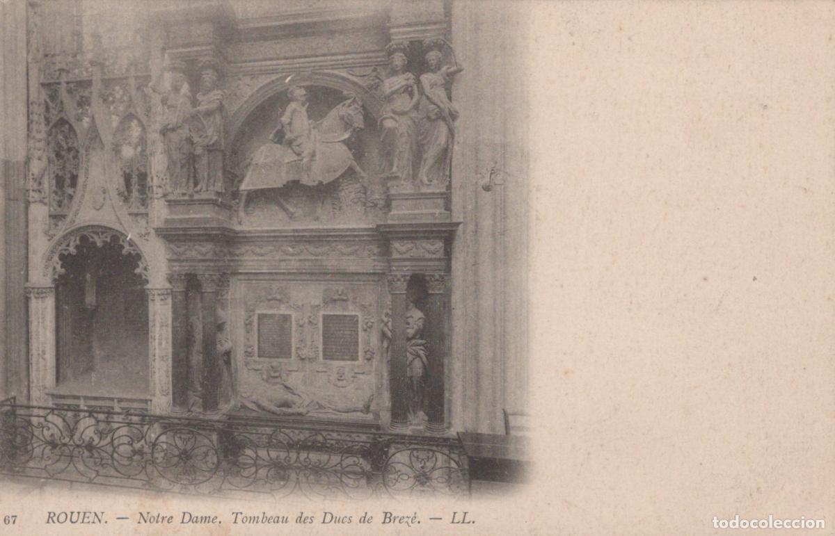 Postkarten: France Rouen Cathedral Tomb Of The Dukes Of Breze Unposted *YBC431
