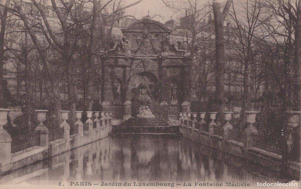 Postales: France Arc De Triomphe Medici Fountain In The Luxembourg Garden Paris *YBC398