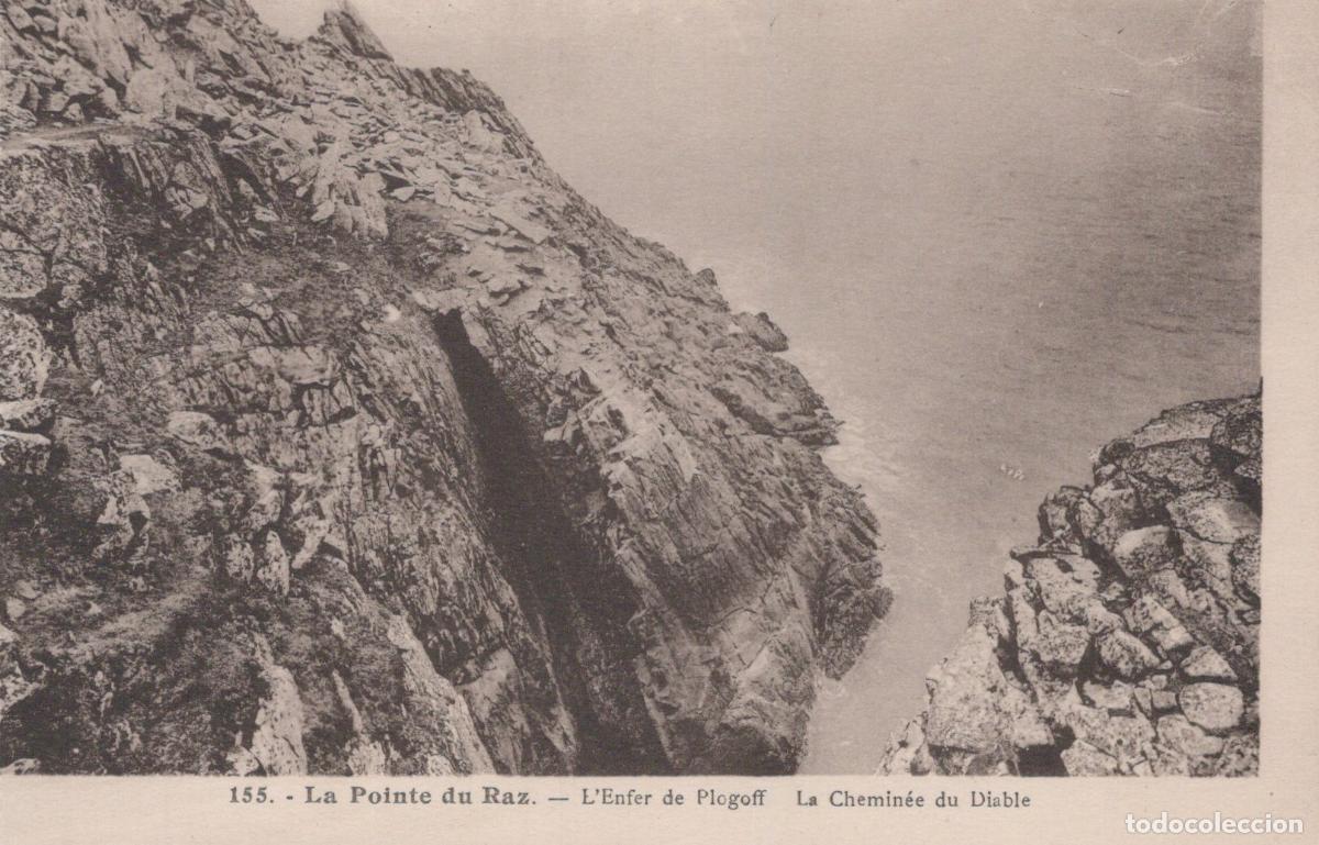 Postales: France Plogoff Pointe Du Raz The Devil S Chimney Brittany Unposted *YBC682