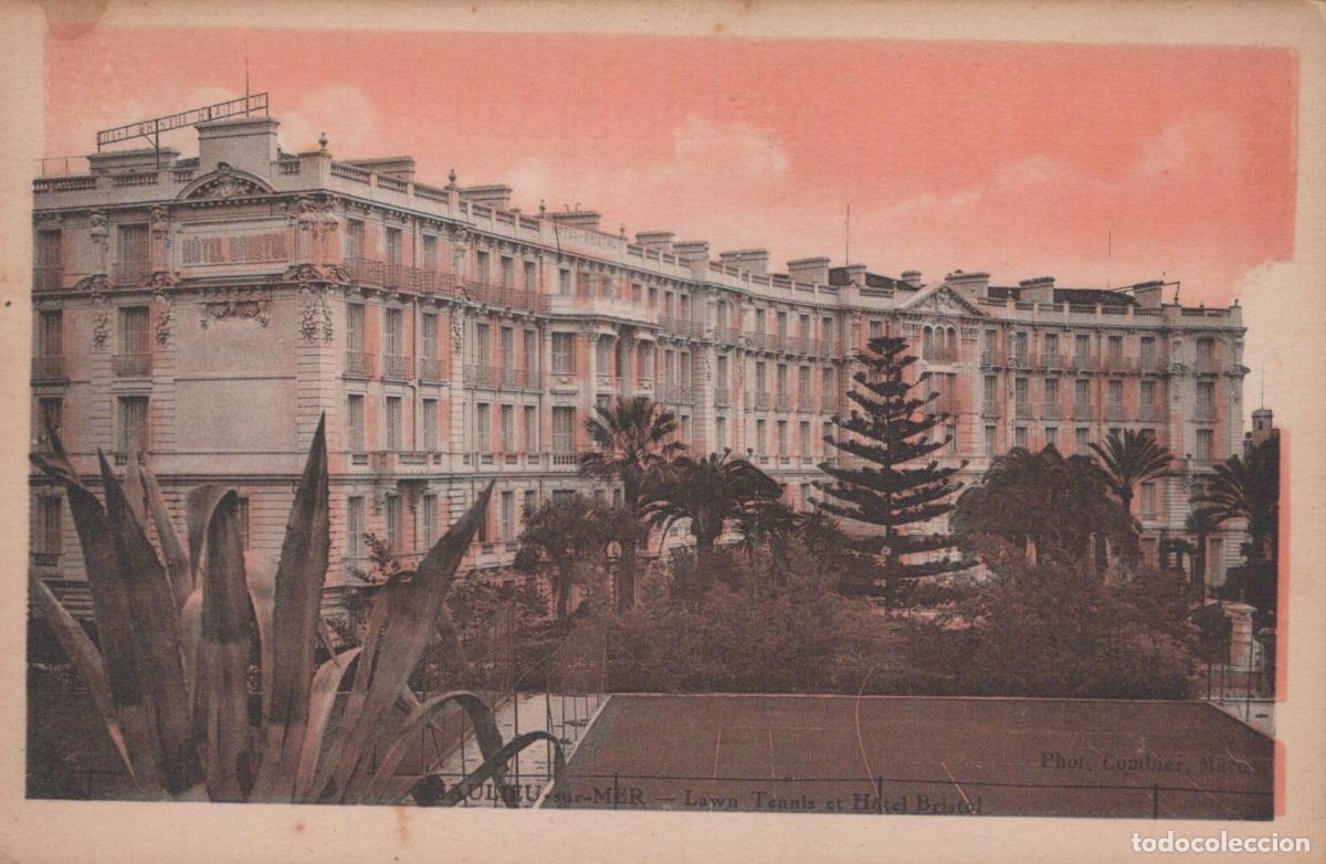 Postales: France Beaulieu Sur Mer Lawn Tennis And Hotel Bristol Unposted *YBC289