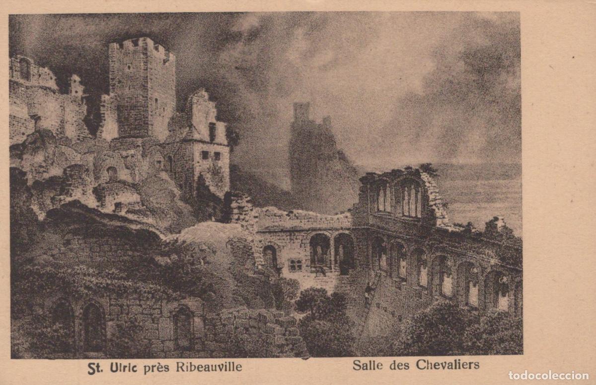 Postales: France Ribeauvill&eacute; Saint Ulrich Castle Ruins Knights Hall Near Unposted *YBC440