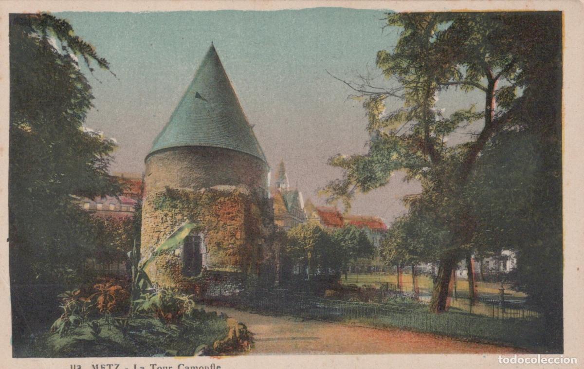 Postales: France Metz La Tour Camoufle Historic Tower In Park Setting Unposted *YBC442
