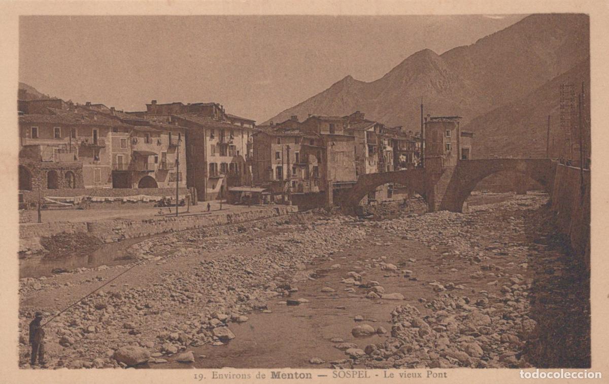 Postales: France Sospel The Old Bridge Surroundings Of Menton Unposted *YBC408