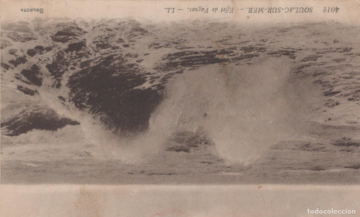 Postales: France Soulac Sur Mer Ocean Waves Crashing At Unposted *YBC412