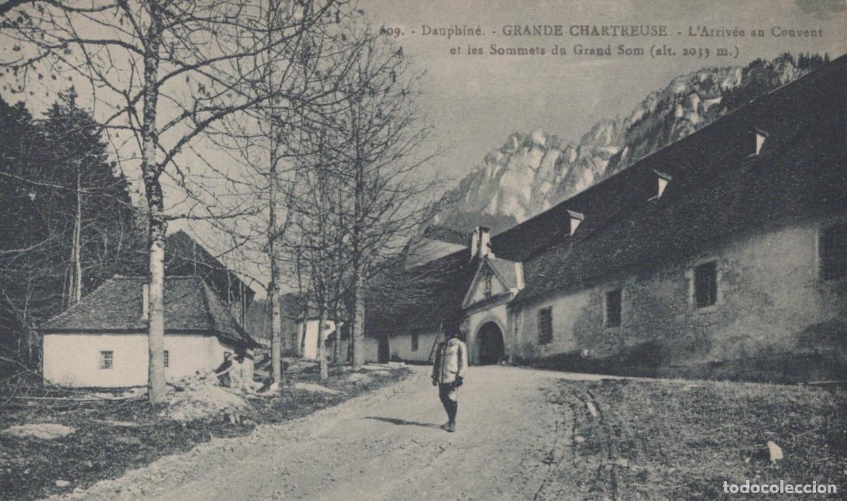 Postales: France Chartreuse Grande Monastery And Grand Som Mountain Peaks Unposted *YBC707