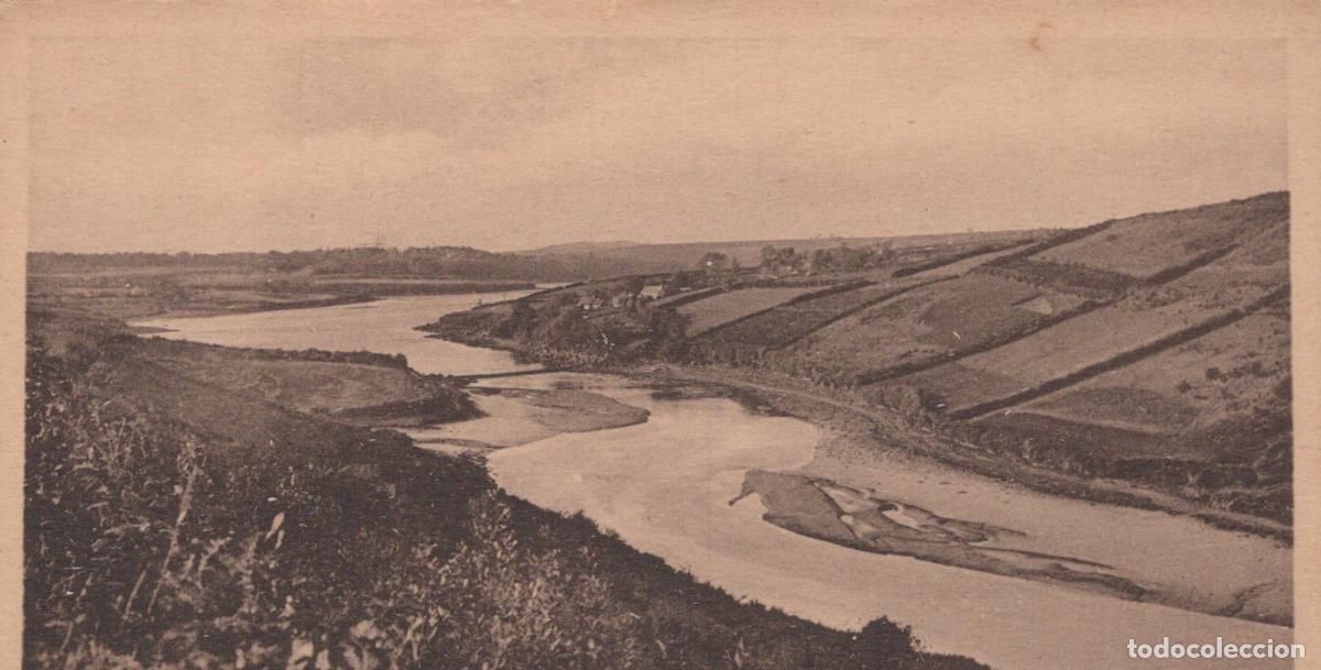 Postales: United Kingdom River Landscape With Rolling Hills And Fields Unposted *YBC297