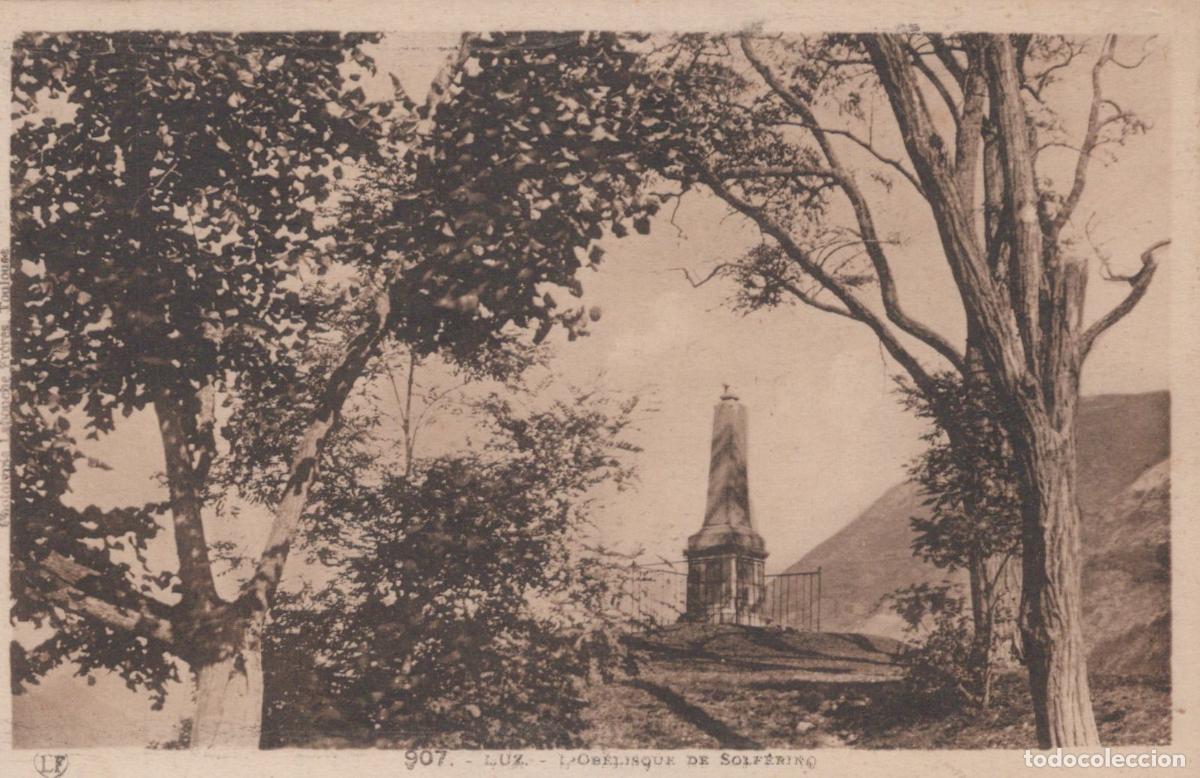 Postales: France Luz Saint Sauveur The Solferino Obelisk Monument *YBC418