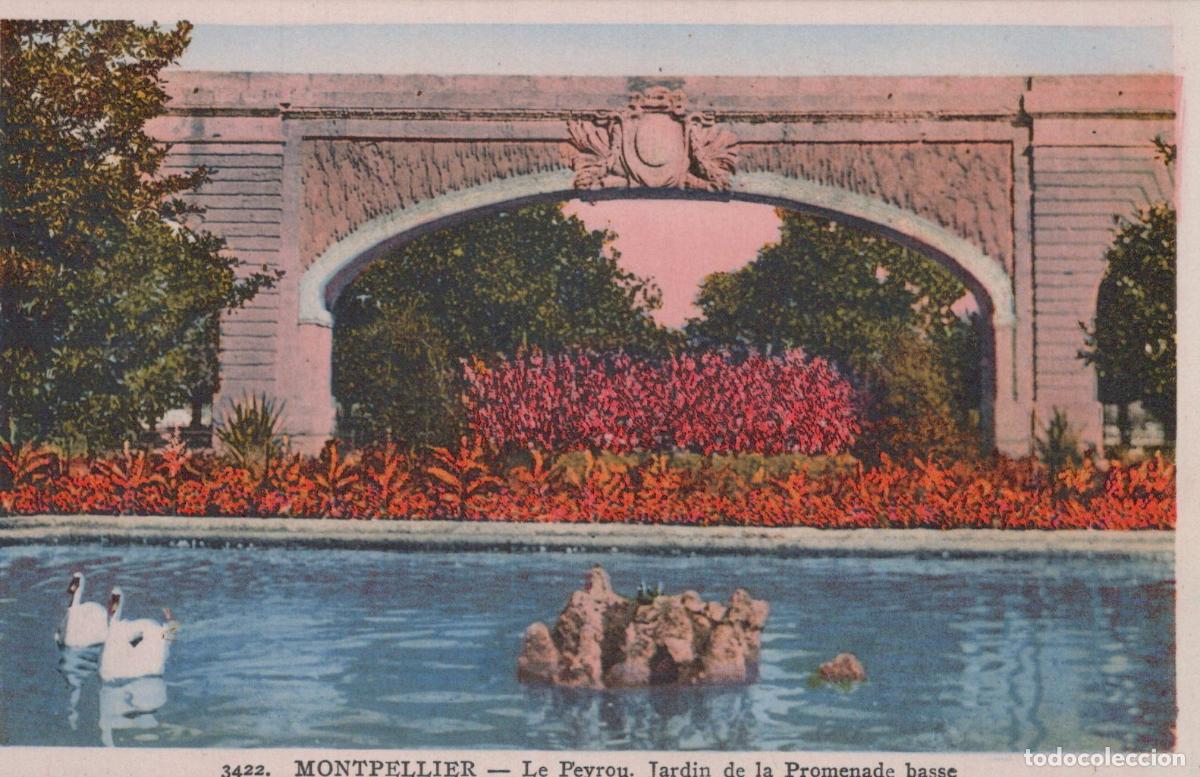 Postales: France Montpellier Le Peyrou Lower Promenade Garden Unposted *YBC711
