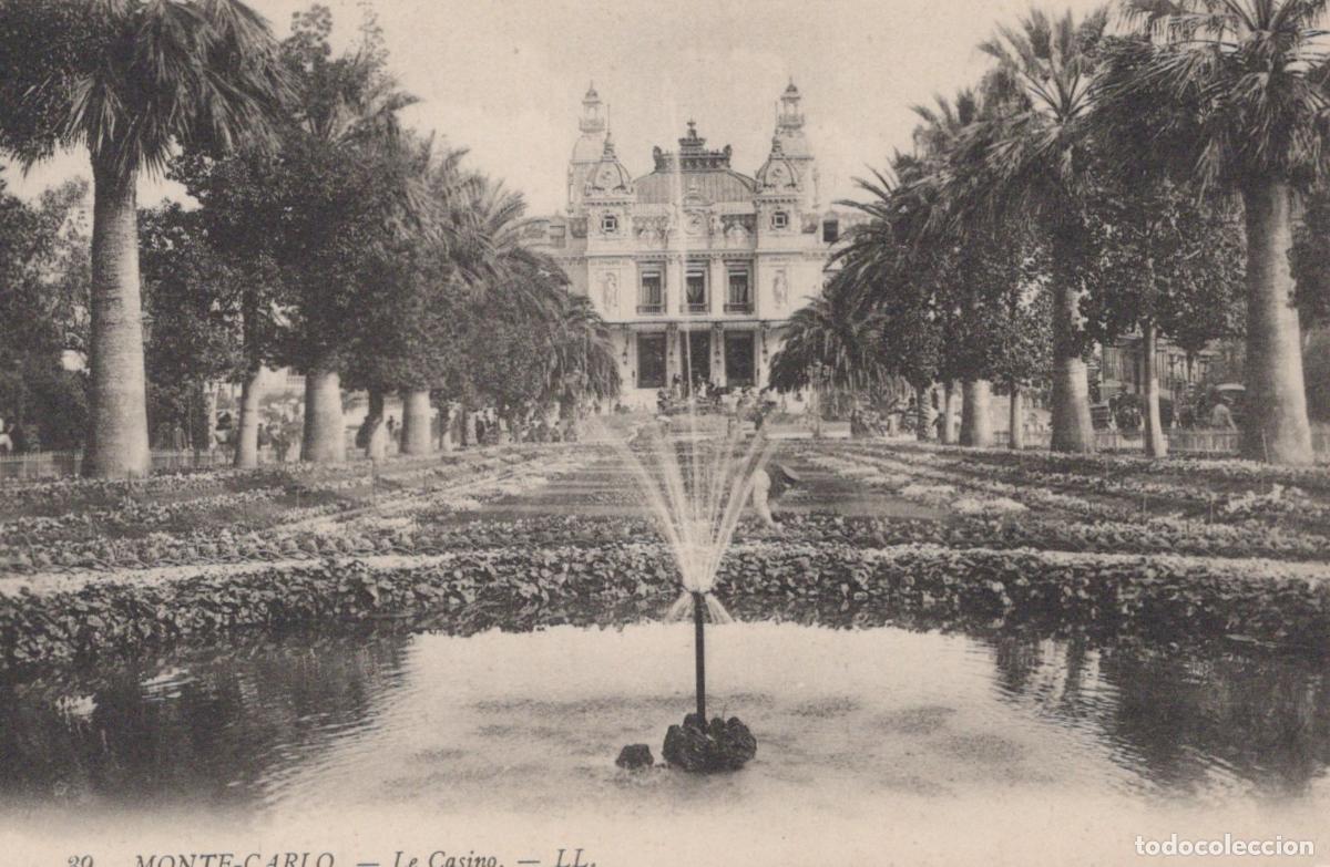 Postales: Monaco Monte Carlo Casino And Fountain Gardens Unposted *YBC426