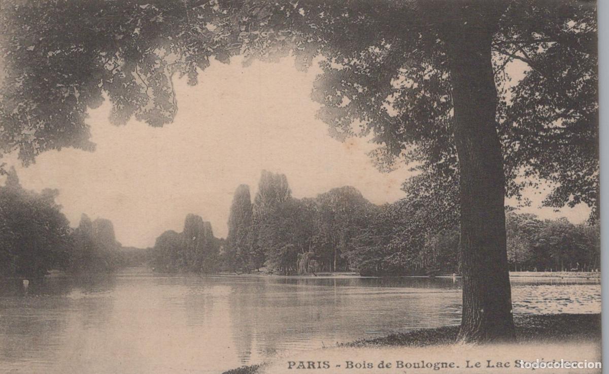 Postkarten: France Arc de Triomphe Paris Bois De Boulogne The Upper Lake Unposted *YBC309