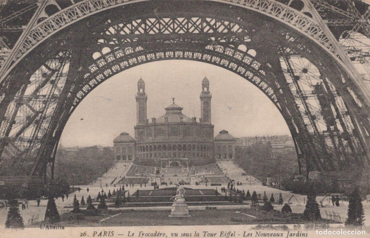 Postkarten: France Tour Eiffel Paris The Trocadero Seen From Under The Unposted *YBC460