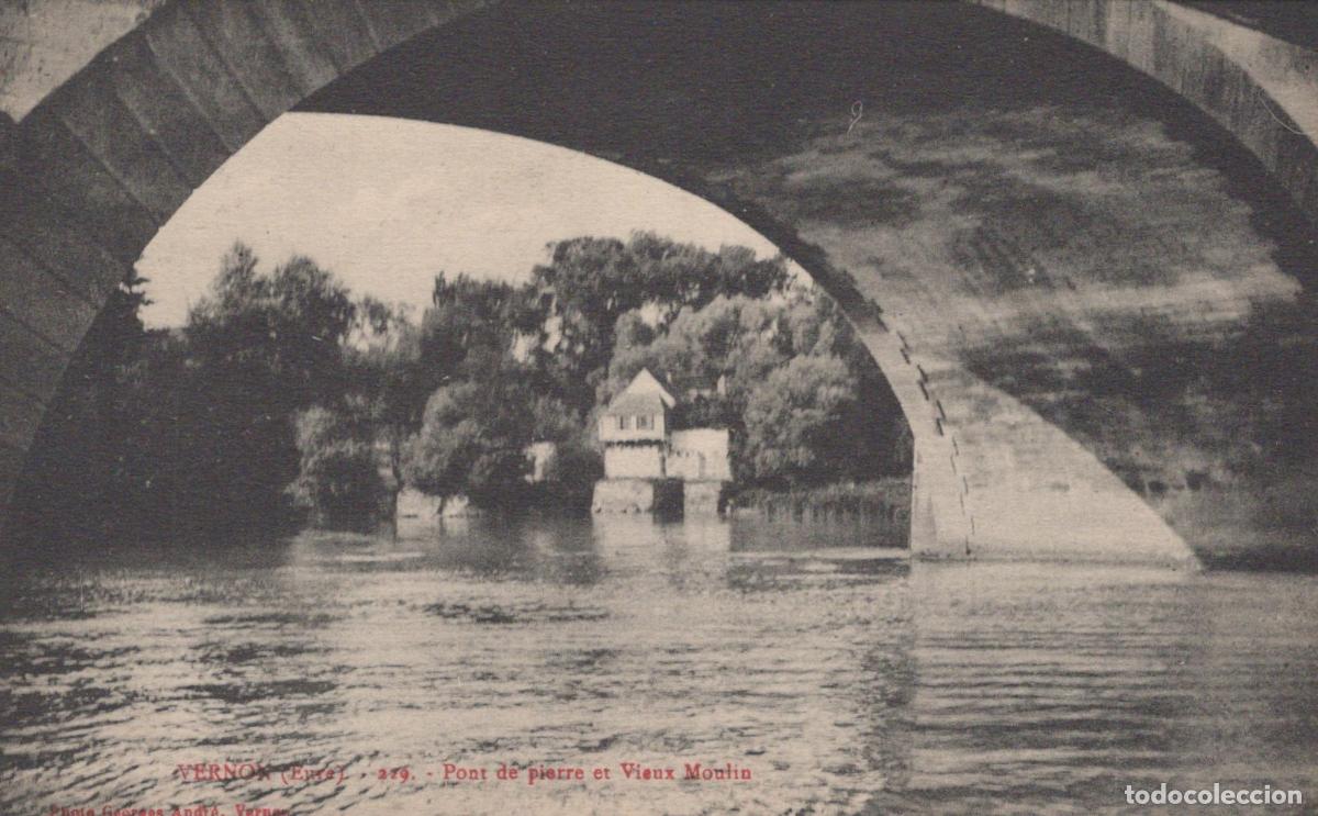 Postkarten: France Vernon Eure Stone Bridge And Old Mill Unposted *YBC313
