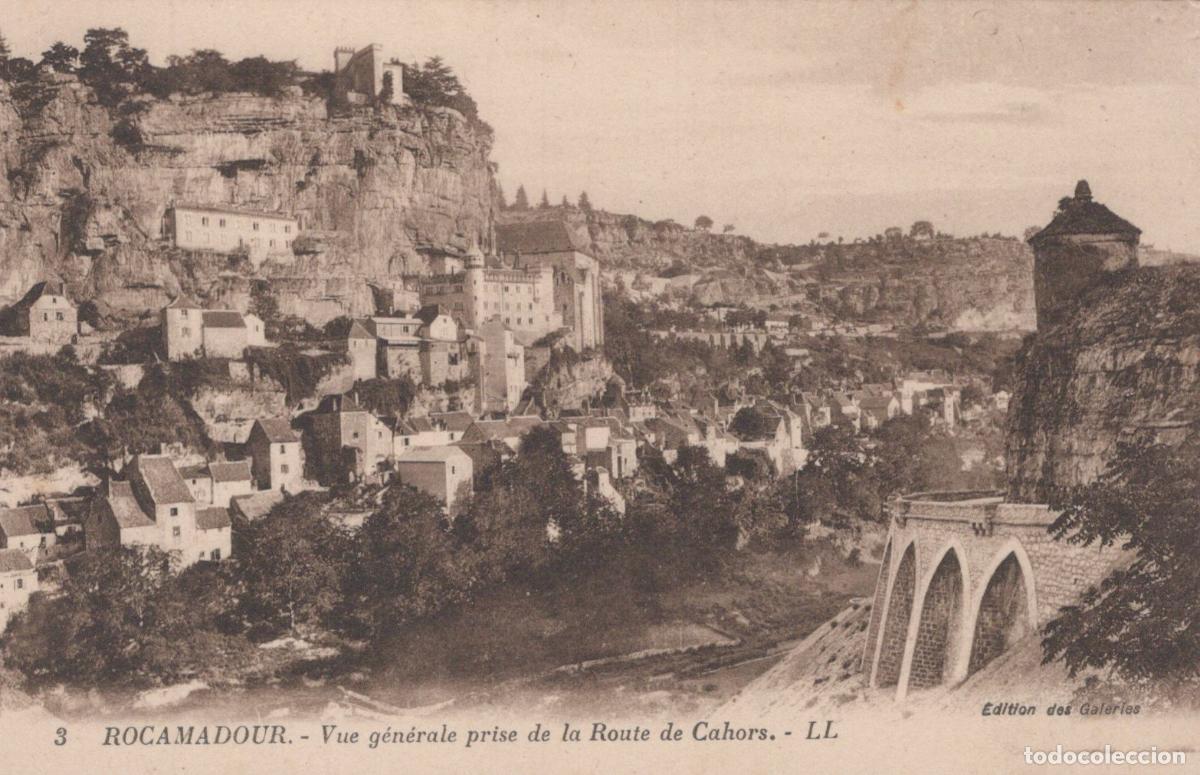Postkarten: France Rocamadour General View Of From The Cahors Road Unposted *YBC742