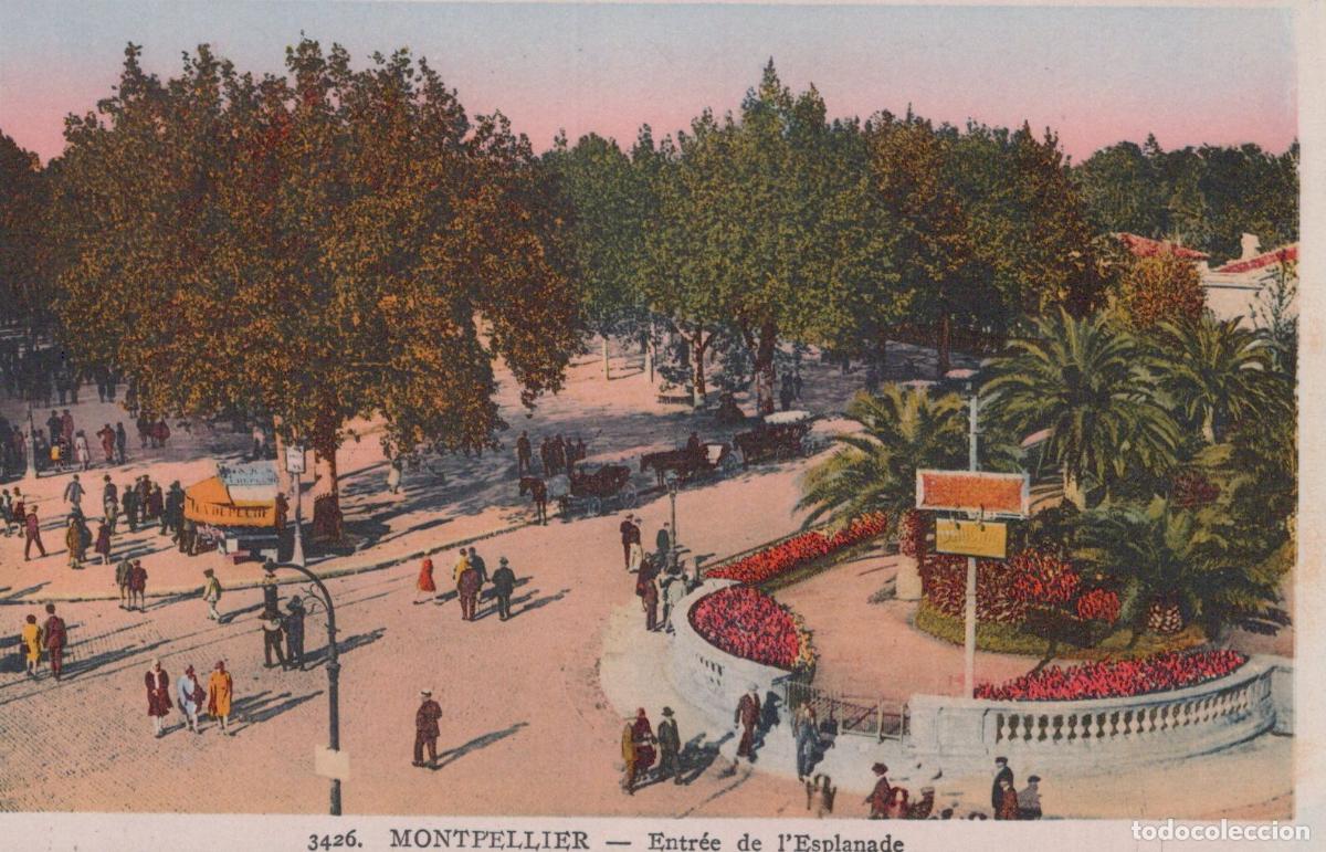 Postkarten: France Montpellier Entrance To The Esplanade Park Unposted *YBC471