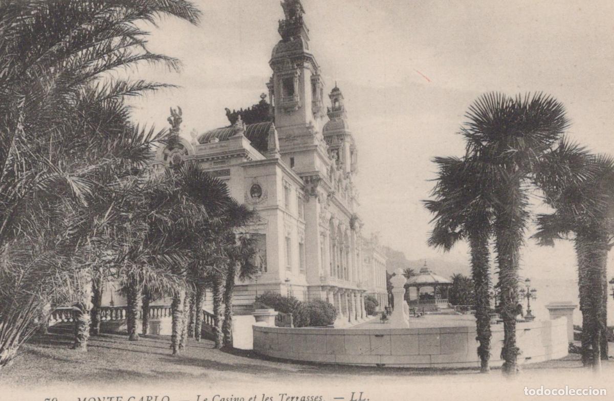 Postais: Monaco Monte Carlo Casino And Terraces Unposted *YBC746