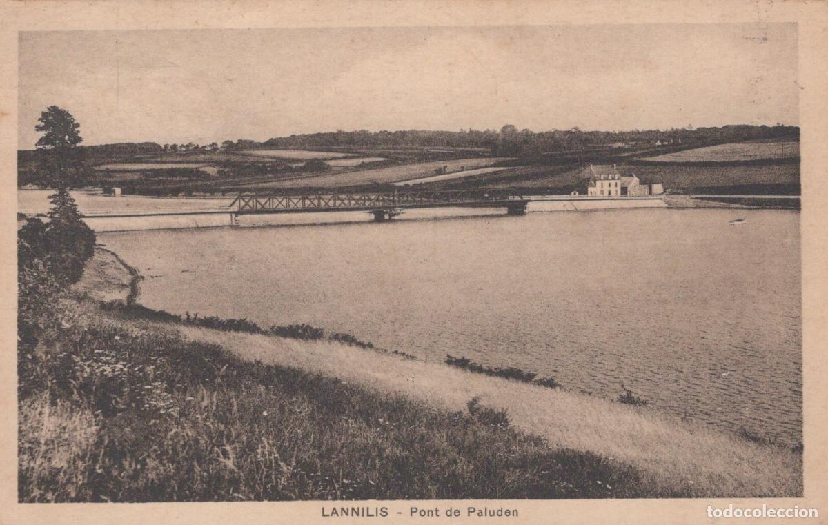 Postais: France Lannilis Lannilis The Malaris Bridge Over The Aber Unposted *YBC580