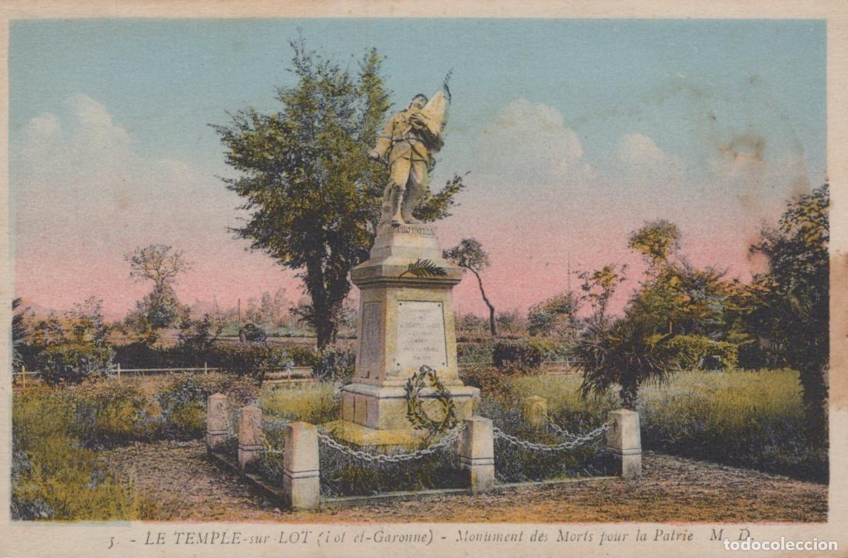 Postais: France Assier War Memorial In Le Temple Sur Lot Et Garonne Unposted *YBC582