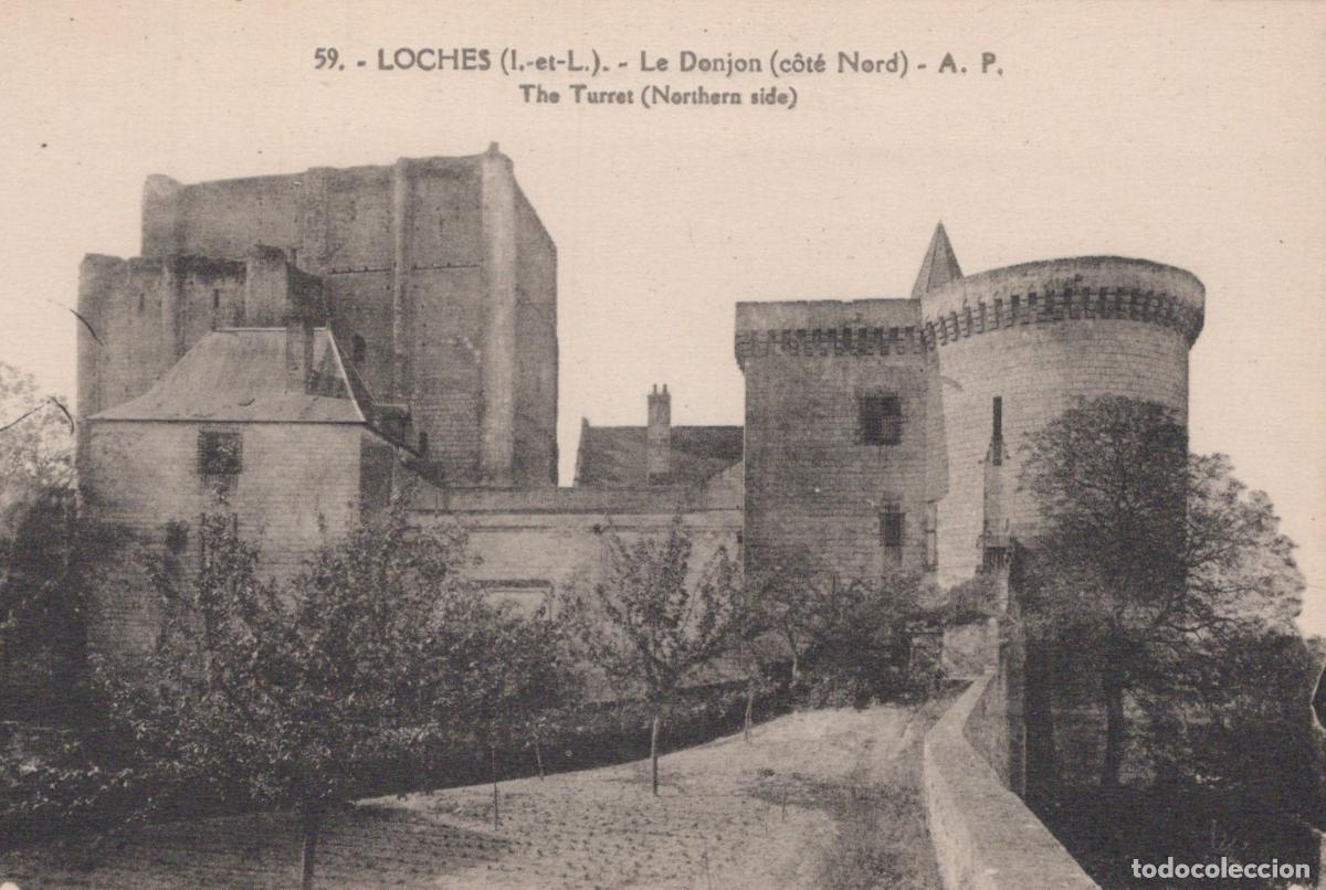 Postais: France Loches The Donjon Northern Side Castle View Unposted *YBC481