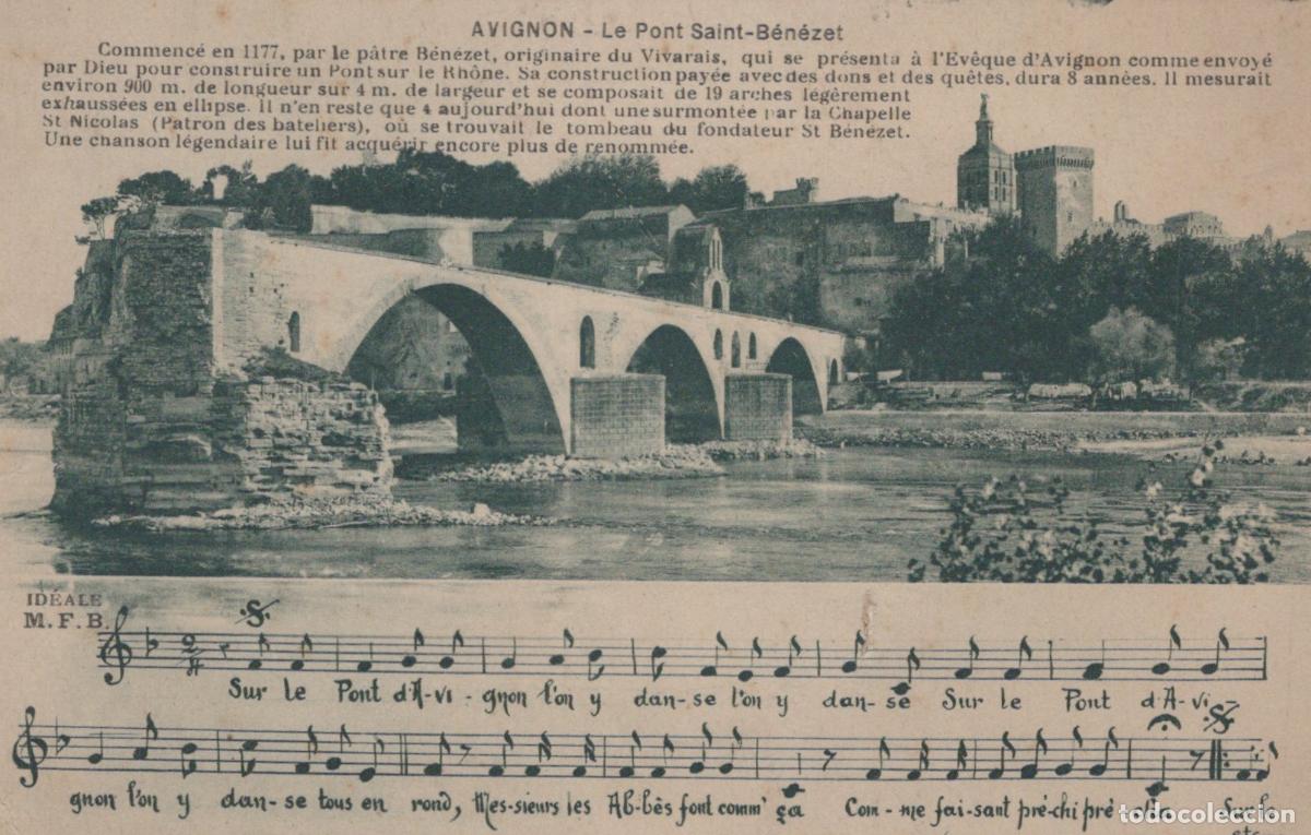 Postais: France Avignon The Pont Saint Benezet Bridge Unposted *YBC333