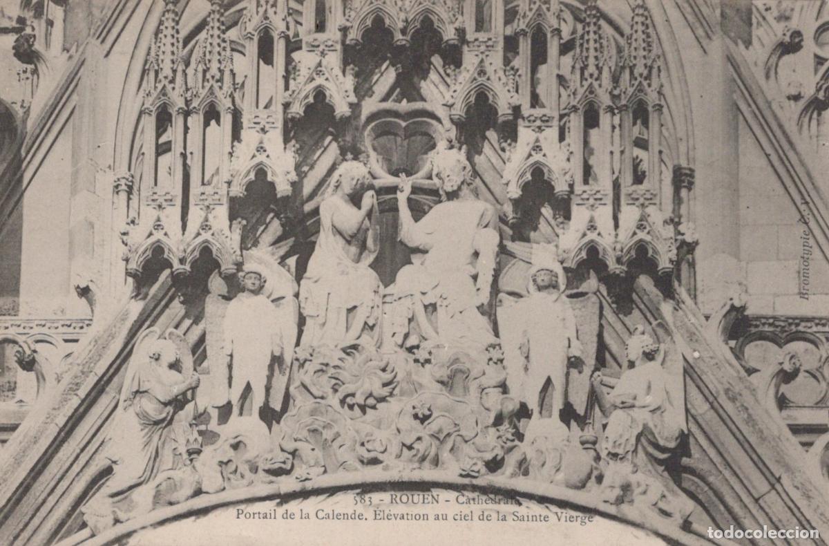 Postais: France Rouen Cathedral Calende Portal Assumption Of The Virgin Unposted *YBC487