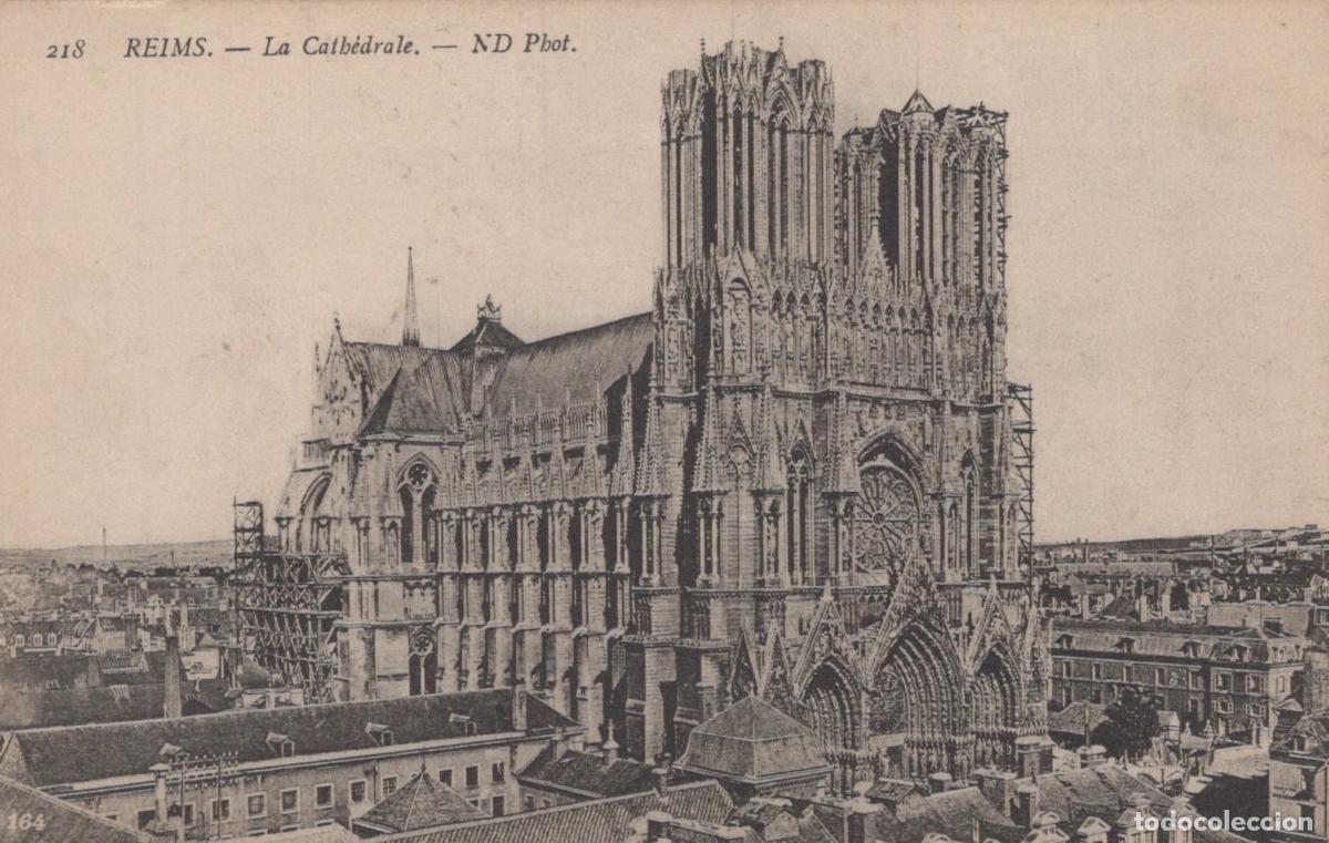 Postcards: France Reims Cathedral Exterior View Unposted *YBC766