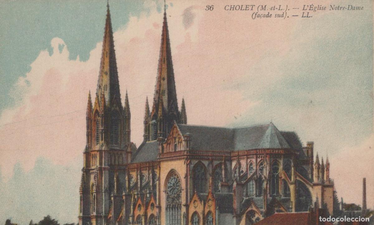 Postcards: France Cholet Notre Dame Church South Facade In *YBC607