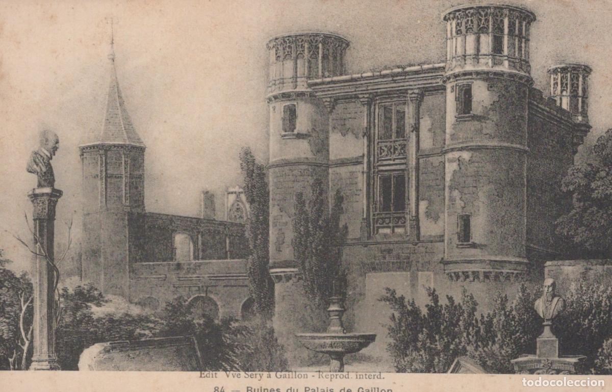 Postkarten: France Gaillon Ruins Of The Palace Of Unposted *YBC791
