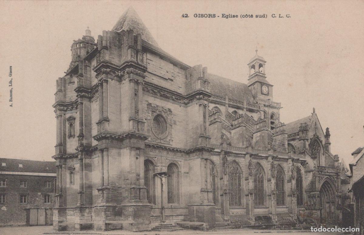 Postkarten: France Gisors Church South Side View Unposted *YBC793