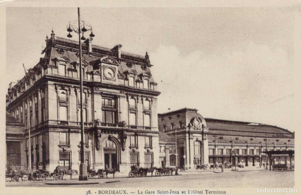 Postales: France Bordeaux Saint Jean Railway Station And Hotel Terminus Unposted *YBC367