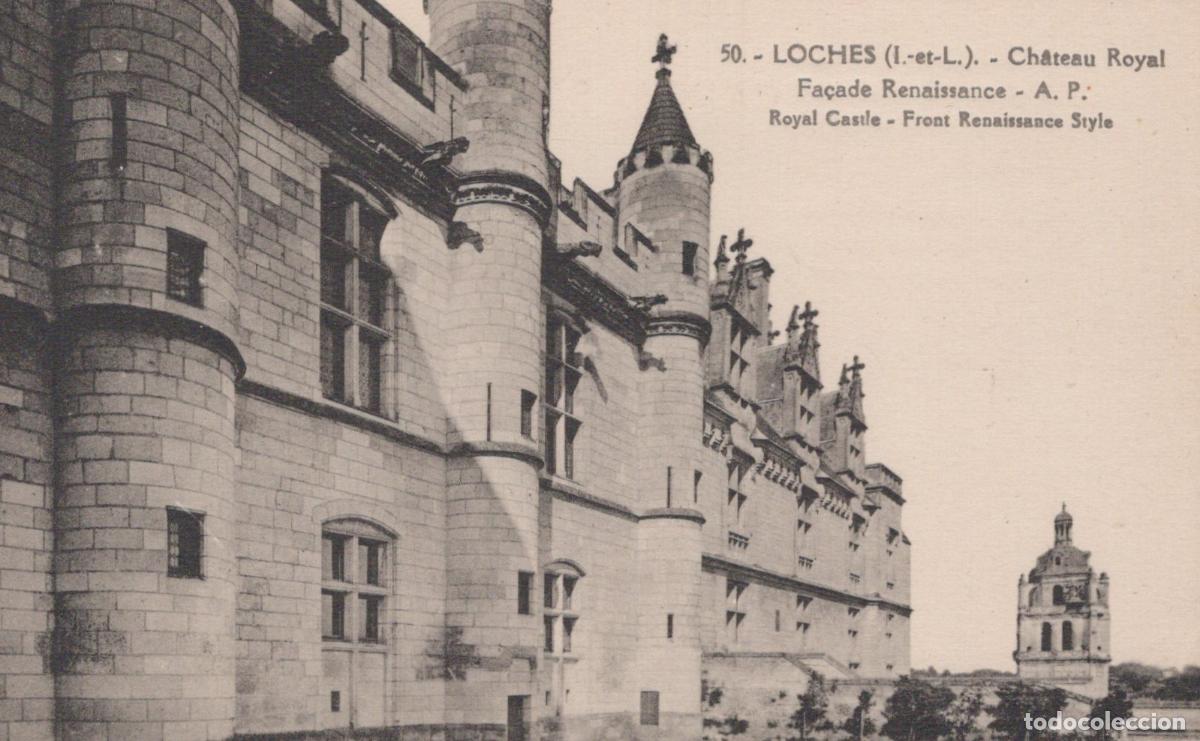 Postales: France Loches Royal Castle Renaissance Facade Unposted *YBC369